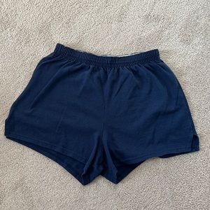Large Navy Blue Soffe Cotton Spandex Shorts